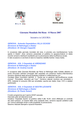 GE-VILLA SCASSI (Dr CAPPELLI) - Fondazione Italiana del Rene