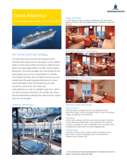 Costa Atlantica - cruisemaster
