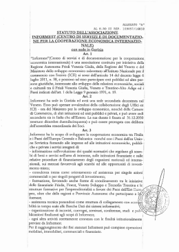 statuto dell`associaziqn&icirc;e infqrm`est (qentro di servizi e di