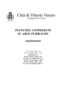 Regolamento - Comune di Vittorio Veneto