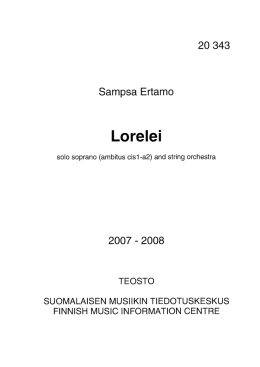 Lorelei - Sampsa Ertamo