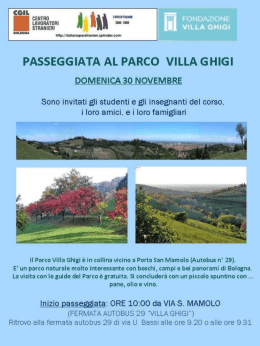 FONDAZIONE VILLA GHIGI - Società Civile Bologna