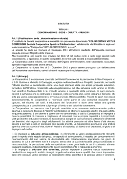 Statuto Virtus Correggio