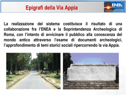 Epigrafi della Via Appia