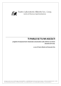 Ti parlo se tu mi ascolti - Incontro 4 ore