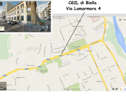 CGIL di Biella Via Lamarmora 4