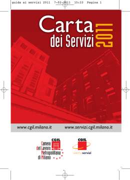 Milano - Cgil Sistema Servizi