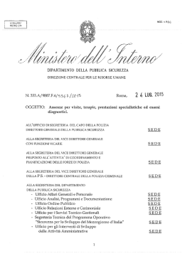 Circolare assenze per visite terapie es esami