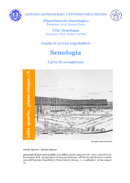 Senologia - Azienda Ospedaliera Senese