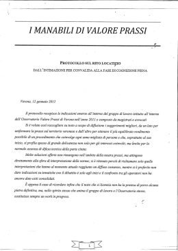 I MANABILI DI VALORE PRASSI - Ordine degli Avvocati di Verona