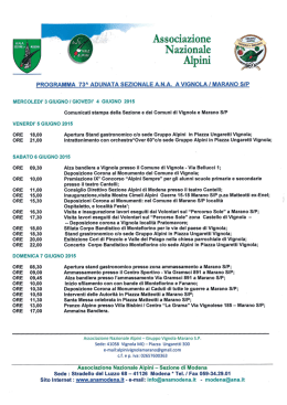 A.N.nr ` 1` Associazione - Comune di Marano sul Panaro