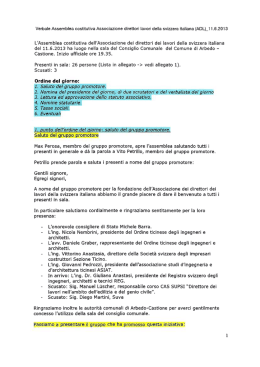 verbale assemblea costitutiva del 11.06.2013