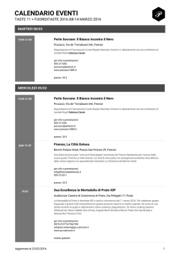 scarica il pdf completo del calendario eventi