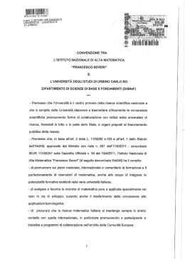 Universit&agrave; di Urbino Carlo Bo