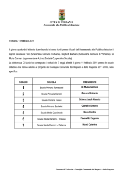 Verbale elezione CCR 2011