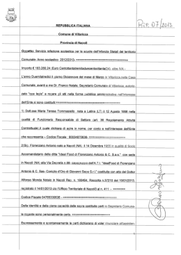 Rep. n. 7 2013 - Comune di Villaricca