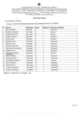 liceo ginnasio statale "benedetto cairoli" con annessa sezione di