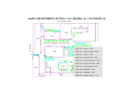 MAPPA DIPARTIMENTO DI FISICA (VIA CELORIA 16 /VIA PONZIO 16]