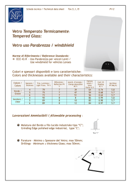 Vetro Temperato Termicamente Tempered Glass