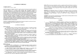 Consiglieri presenti 15 Consiglieri assenti 2 (De Leo , Miceli