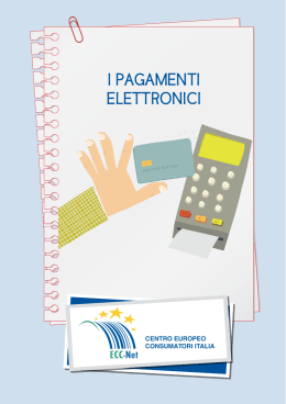 i pagamenti elettronici - ECC-net Centro Europeo Consumatori Italia