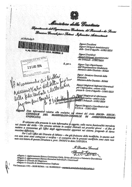 nota ministero - Ordine degli Avvocati di Bari