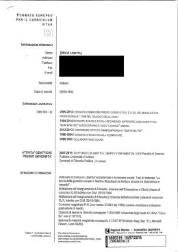Curriculum vitae - Consiglio regionale delle Marche