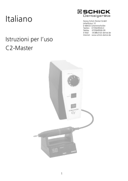 Italiano Istruzioni per I`uso