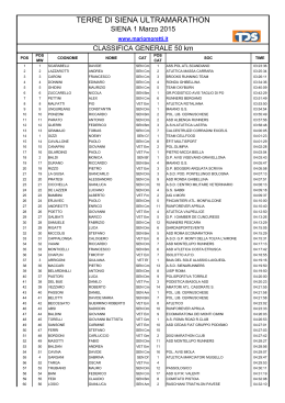 TERRE DI SIENA ULTRAMARATHON