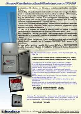 Sistema di ventilazione a Banchi/Gradini con la