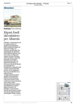 Corriere del Veneto - Treviso - Fondo Italiano d`Investimento