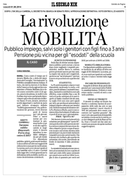 La rivoluzione mobilit&agrave;