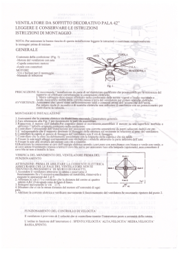 ventilatore da soffitto decorativo pala 42&rdquo; leggere e conservare le
