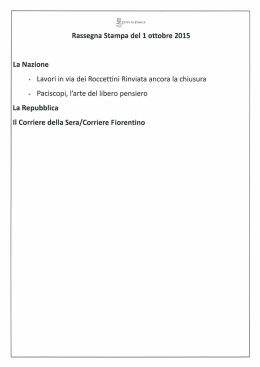 La Nazione - Comune di Fiesole