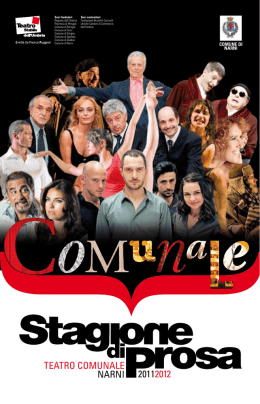 programma stagione di prosa teatro comunale 2011/2012