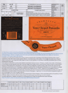 12° VEUVE CLICQUOT - La Compagnia dei Gourmet