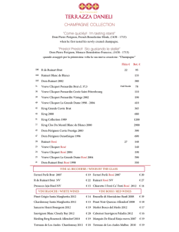 lista dei vini completa