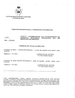 Delibera - Comune di giugliano