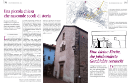 Una piccola chiesa che nasconde secoli di storia Eine kleine Kirche