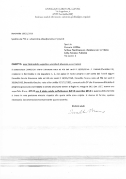 Via Logudoro, 6 - Comune di Olbia, Servizi On Line