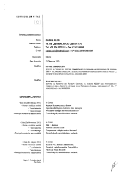 Curriculum Vitae Dott. Cadau