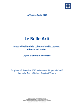 La Venaria Reale 2015_Le Belle Arti.pub