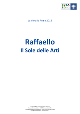 La Venaria Reale 2015_Raffaello_Il Sole delle Arti