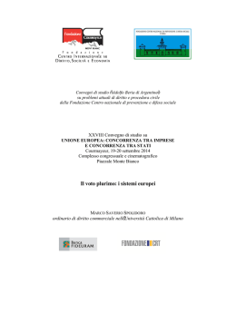 Il voto plurimo: i sistemi europei
