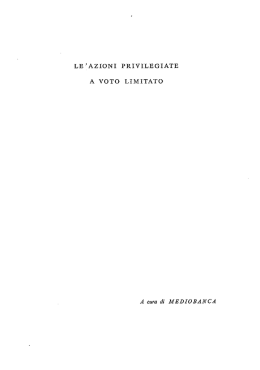 LA. Asquini, Le azioni privilegiate a voto limitato