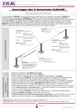 scheda Tecnica - Sistemi anticaduta | Linee Vita | SI.AL.