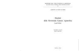 Mandati della Reverenda Camera Apostolica