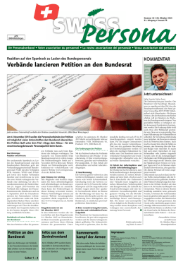 Oktober 2015 - swissPersona