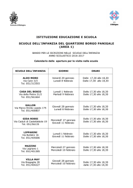 Open Days - Istituzione Educazione e Scuola