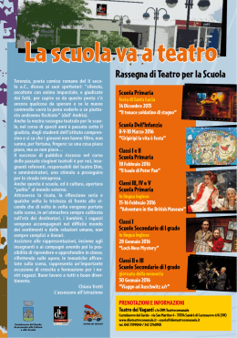 La scuola va a teatro